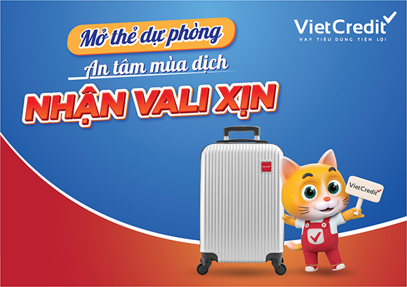 VietCredit triển khai khuyến mại tặng vali cao cấp cho khách hàng