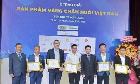35 sản phẩm xuất sắc nhất nhận giải thưởng “Sản phẩm vàng chăn nuôi Việt Nam lần thứ 3 năm 2024”.